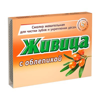 Живица Смолка жевательная из смолы лиственницы N5 с облепихой