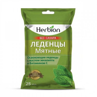 Herbion леденцы со вкусом мяты без сахара 2,5г N25