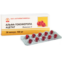 Альфа-Токоферола Ацетат (Витамин Е) капсулы 100мг N30 Алтайвитамины