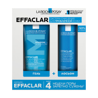 La Roche Posay Эфаклар Лосьон сужающий поры 200мл+Очищающий гель 200мл