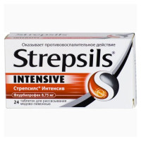 Стрепсилс Интенсив таблетки для рассасывания мед-лимон 8,75мг N24