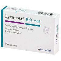 Эутирокс таблетки 0,1Мг N100