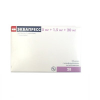Эквапресс капсулы с модифицированным высвобождением 5мг+1,5мг+20мг N28