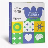 Масло Льняное СолНат в капсулах 300мг N100