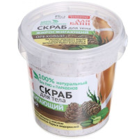 Фитокосметик Народные рецепты скраб для тела ореховый жиросжигающий для бани 155мл