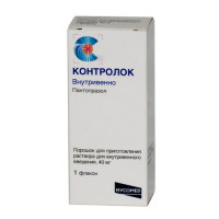 Контролок порошок д/р-ра для в/в введ 40мг N1 фл стек