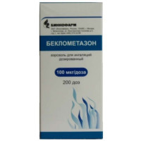 Беклометазон аэрозоль для ингаляций 100мкг/доза 200 доз Биннофарм