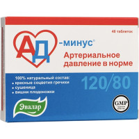 АД Минус таблетки п/о N40