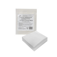 Салфетки стерильные из нетканого материала 8 сложений 7,5х7,5см N10 Divia
