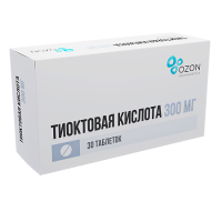 Тиоктовая кислота таблетки п.п.о. 300мг N30 Озон