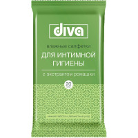 Diva Салфетки влажные для интимной гигиены 20шт