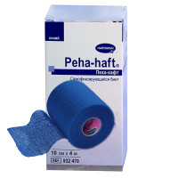 HARTMANN Peha-haft бинт самофиксирующийся 4м x10см синий