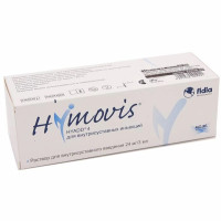 Хаймовис раствор для внутрисуставного введения 24мг/3мл шприц 3мл №1 (t до +25 °С)