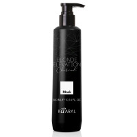 Kaaral Blonde Elevation Charcoal Mask Черная угольная тонирующая маска для волос 300мл