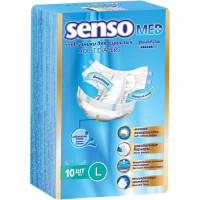 Senso Med Подгузники для взрослых одноразовые Standart Plus р.L N10