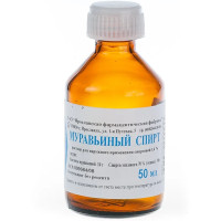 Муравьиный спирт раствор для наружного применения спиртовой 1,4% 50мл N1 фл стек Ярославская ФФ