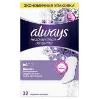Always Прокладки Незаметная защита ежедневные нормал N32