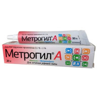 Метрогил А гель для наружного применения 0,1%+1% 20г
