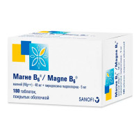 Магне B6 таблетки п.п.о N180