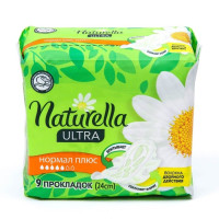 Натурелла Ultra Normal Plus Camomile Прокладки с крылышками ароматизированные 9шт