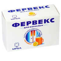 Фервекс порошок для приготовления раствора для внутреннего применения лимон с сахаром N12