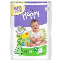 Белла подгузники Happy размер 4 maxi 8-18кг N66