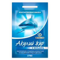 Акулий жир и женьшень маска коллагеновая для уставшей кожи лица и декольте саше №1