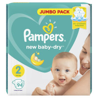 Pampers подгузники New Baby-Dry 2 4-8 кг N94