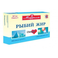Рыбий жир Миролла с витаминами АДЕ капсулы N100