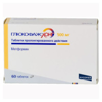 Глюкофаж Лонг таблетки пролонг 500мг N60