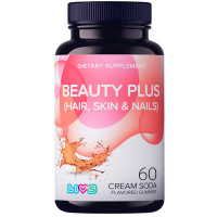 Livs Витамины для кожи, волос и ногтей пастилки пектиновые со вкусом крем-соды N60