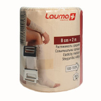Бинт эластичный компрессионный Lauma модель 5 средней растяжимости 8смх2м