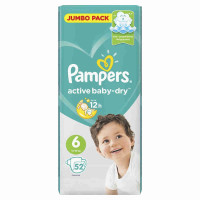 Pampers подгузники Active Baby-Dry 6 13-18 кг N52