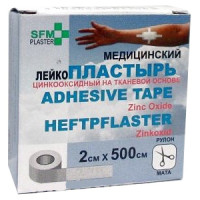 Лейкопластырь 2х500см SFM-PLASTER фиксирующий тканевый