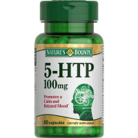 Nature's Bounty 5-гидрокситриптофан 5-HTP 100мг капсулы N60