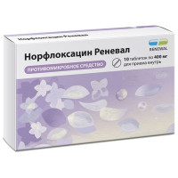 Норфлоксацин Реневал таблетки п.п.о. 400мг N10