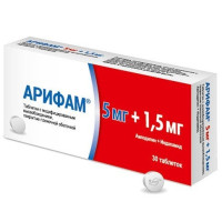 Арифам таблетки МВ 5мг +1,5мг N30