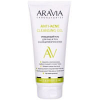 Aravia Laboratories Anti-Acne Cleansing Gel Очищающий гель для лица и тела с салициловой кислотой 200мл