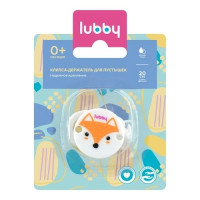 Lubby Клипса для соски-пустышки 0+ 14422