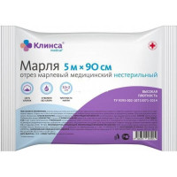 Марлевый отрез медицинский 90смх5м высокой плотности Клинса