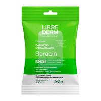 LibreDerm Серацин салфетки влажные очищающие N20