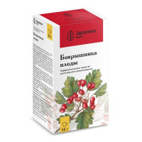 Боярышника плоды 50г Здоровье