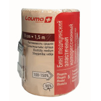 Lauma Бинт эластичный компрессионный модель 5 средней растяжимости 8смх1,5м