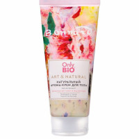 Only Bio Art&Natural Арома-крем для тела натуральный увлажняющий бархатистый пион и масло розы 200мл
