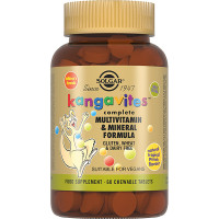 Солгар Кангавитес с мультивитаминами и минералами со вкусом тропических фруктов таблетки жевательные таблетки жевательные 1690мг N60