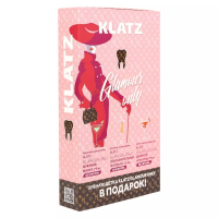 Klatz GLAMOUR ONLY Набор Зубная паста Дневной аперитив 75мл+Вечерний вермут 75мл+Соблазнительный просекко 75мл+Зубная щетка средняя