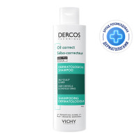 Vichy (Виши) Деркос Шампунь-уход регулирующий для жирных волос 200 мл