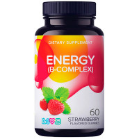 Livs Комплекс витаминов Б плюс витамин С пастилки пектиновые со вкусом клубники N60