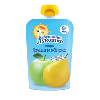 Бабушкино лукошко Пюре груша, яблоко 90г