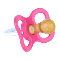 Будь здоров соска-пустышка латексная Бабочка с кольцом 1шт